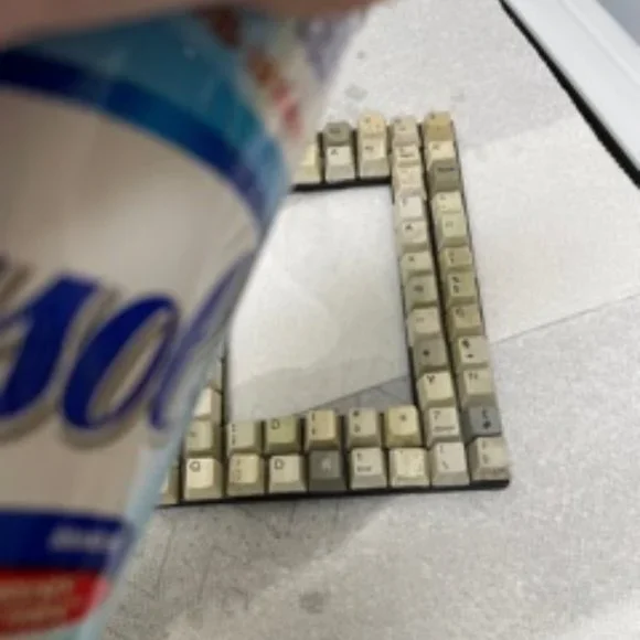 Upcycled Computer Keyboard Keys Frame - Picture 10 of 14